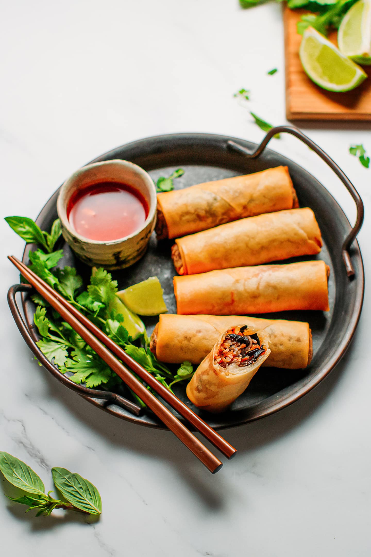 Easy Vegan Egg Rolls - Full of Plants