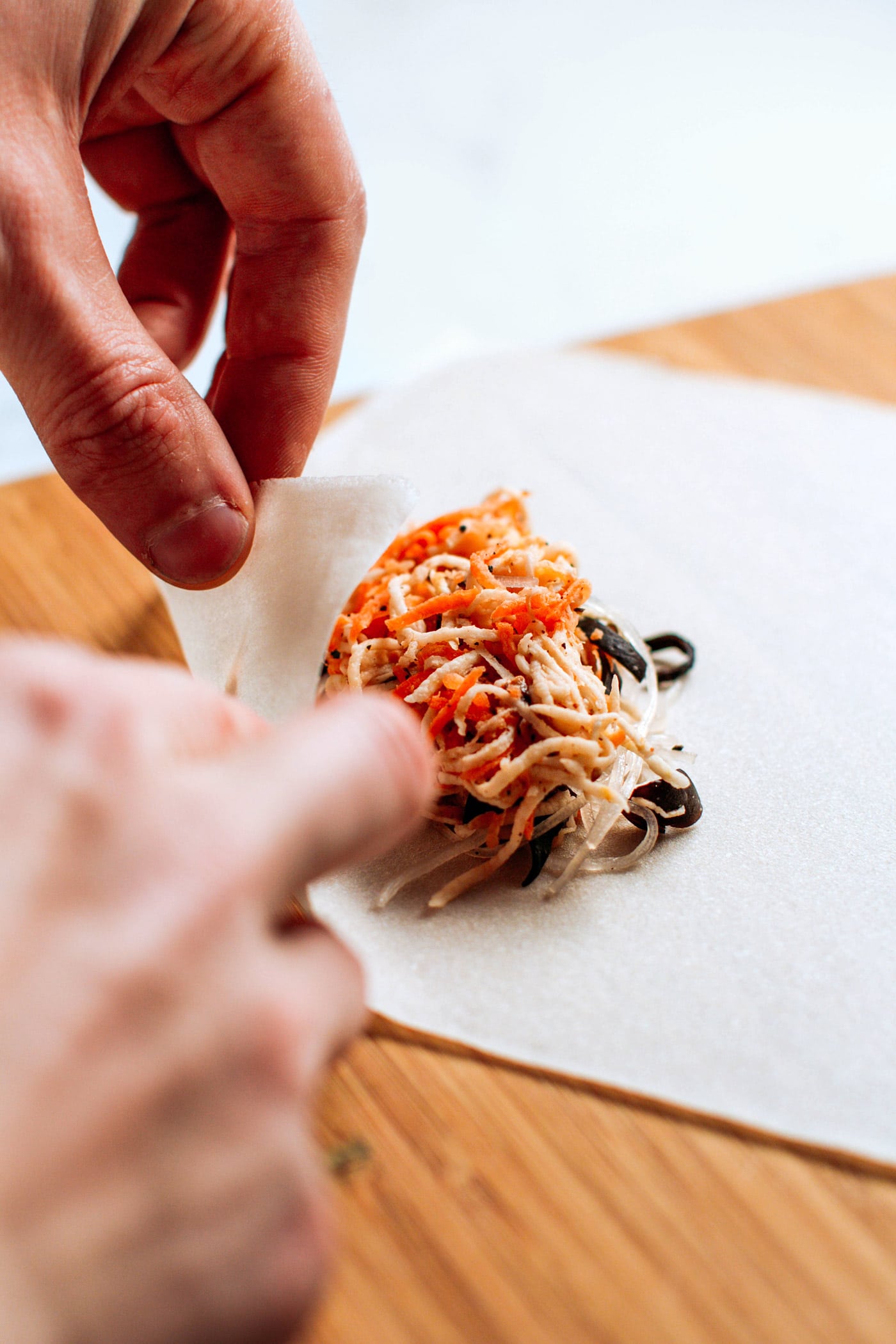 Homemade Egg Roll Wrappers - Full of Plants