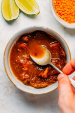 1-Pot Sweet & Sour Red Lentil Soup - Full of Plants