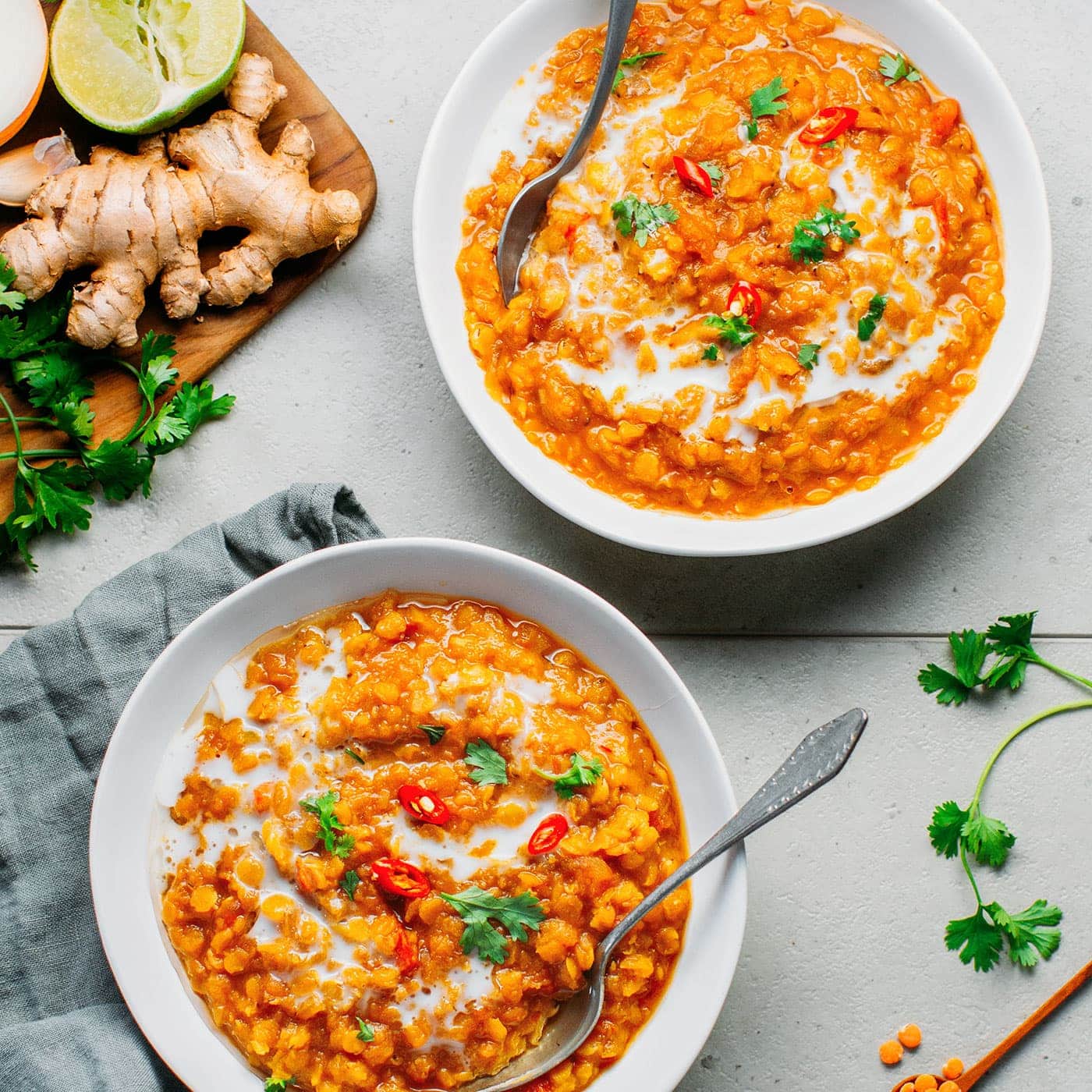 1-Pot Sweet &amp; Sour Red Lentil Soup-image