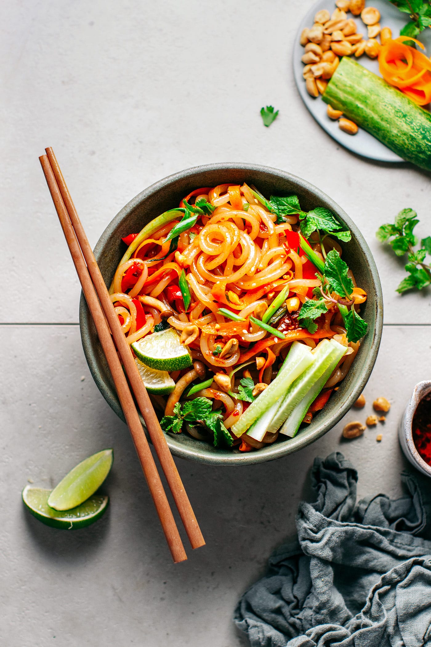 Satay Stir-Fry Udon Noodles