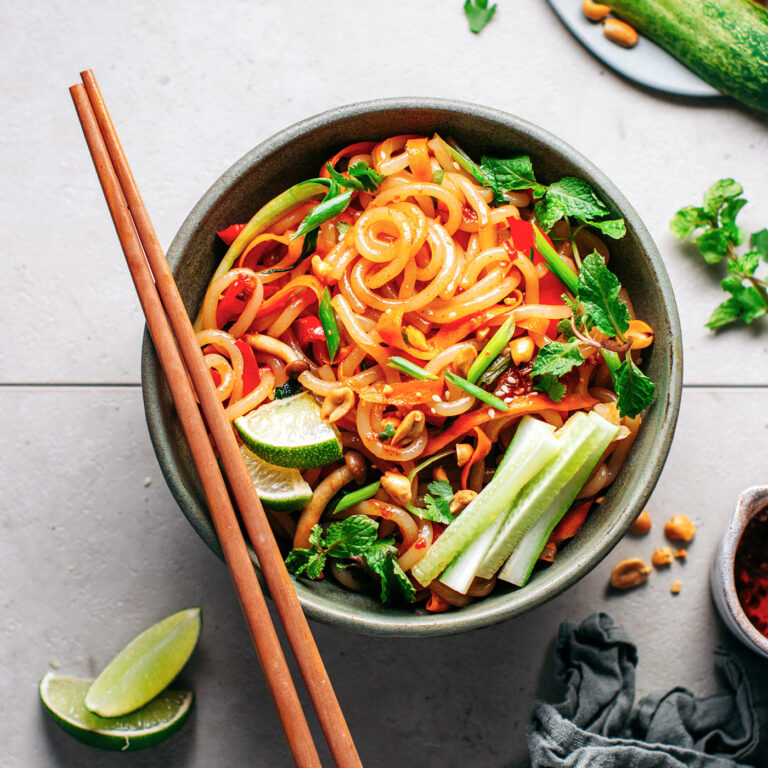 Satay Stir-Fry Udon Noodles