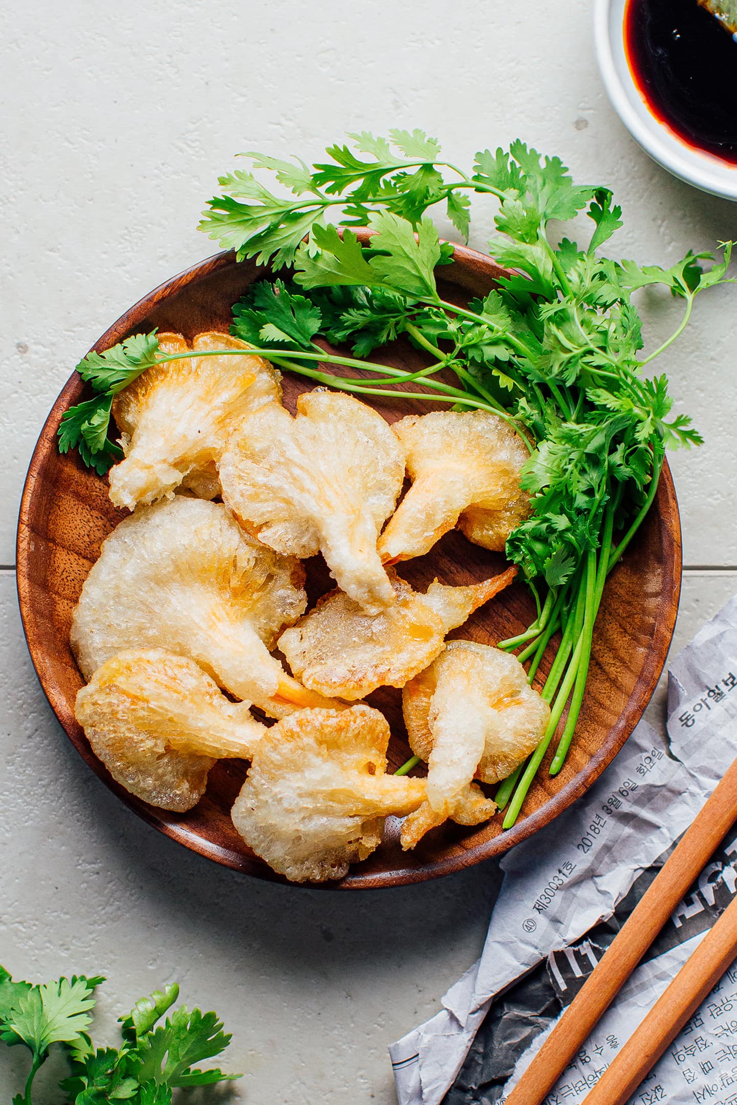 Easy Crispy Mushroom Tempura (Vegan + Gluten-Free)