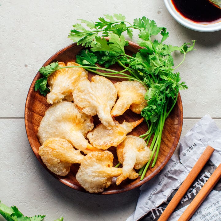 Crispy Mushroom Tempura (Vegan / GlutenFree) Full of Plants