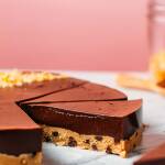 Chocolate Flan with Cookie Dough Crust