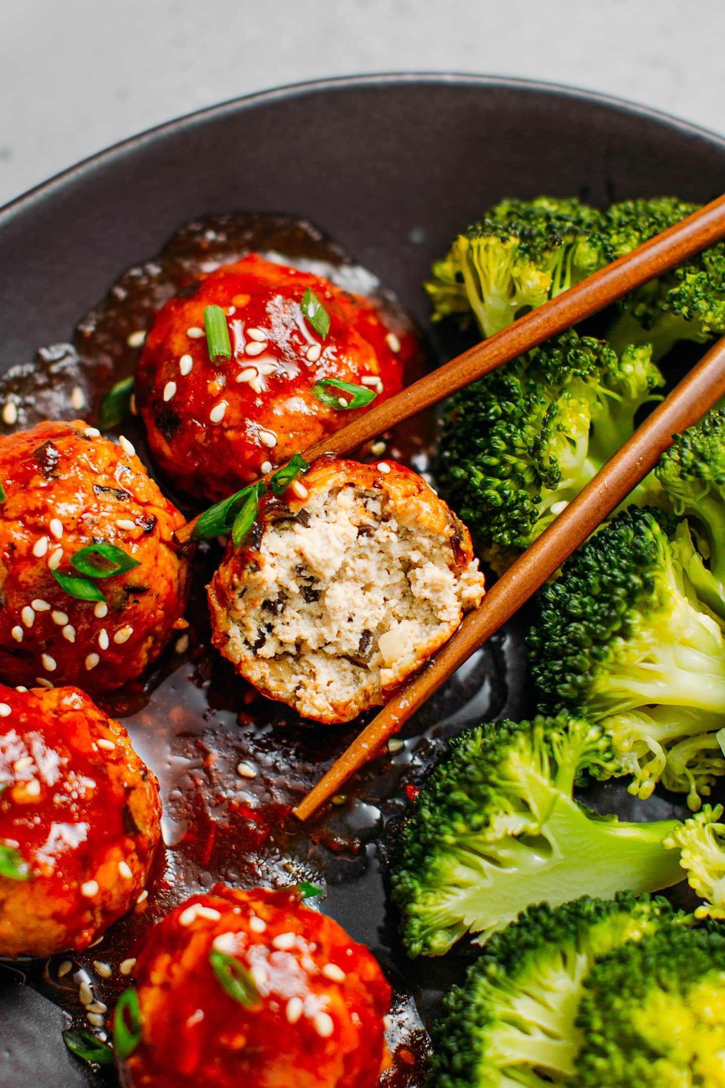 Tofu Balls with Sweet & Spicy Sauce