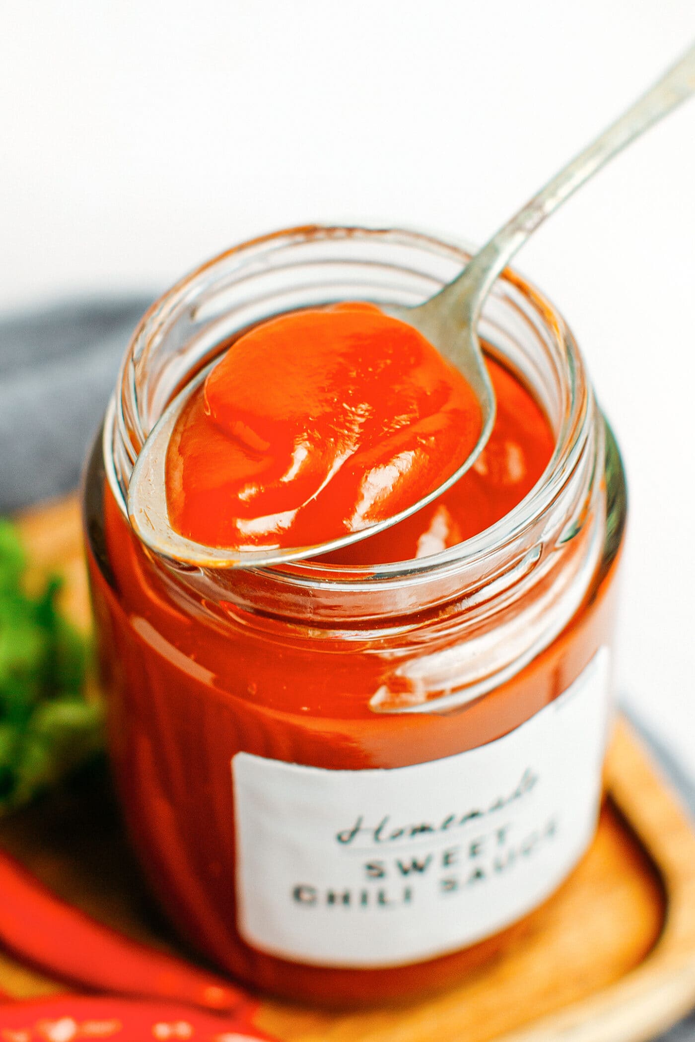 Sweet Chili Sauce in a jar.