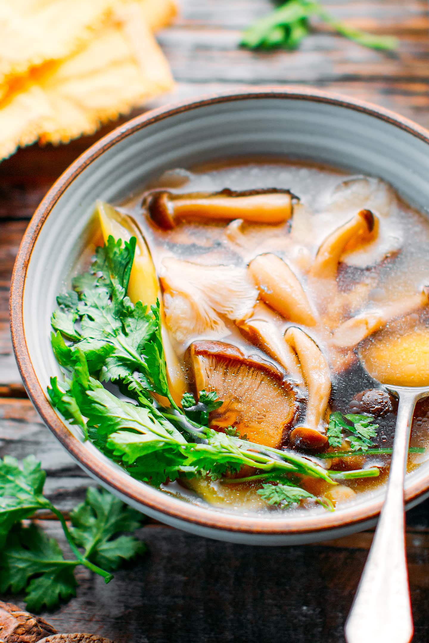 Healing Lemongrass & Mushroom Broth - Full of Plants