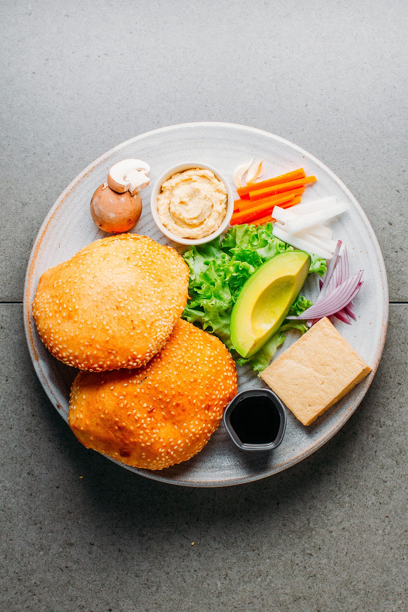 Teriyaki Tofu Sesame Sandwich