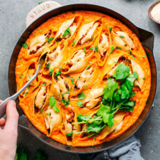 Tempeh Stuffed Buffalo Shells