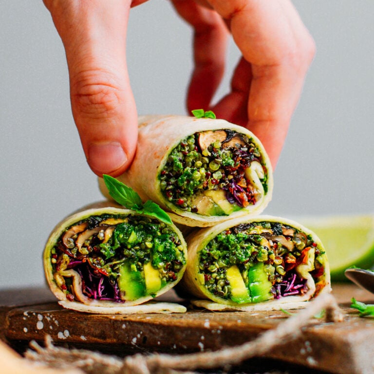 Pesto Quinoa Wraps - Full of Plants