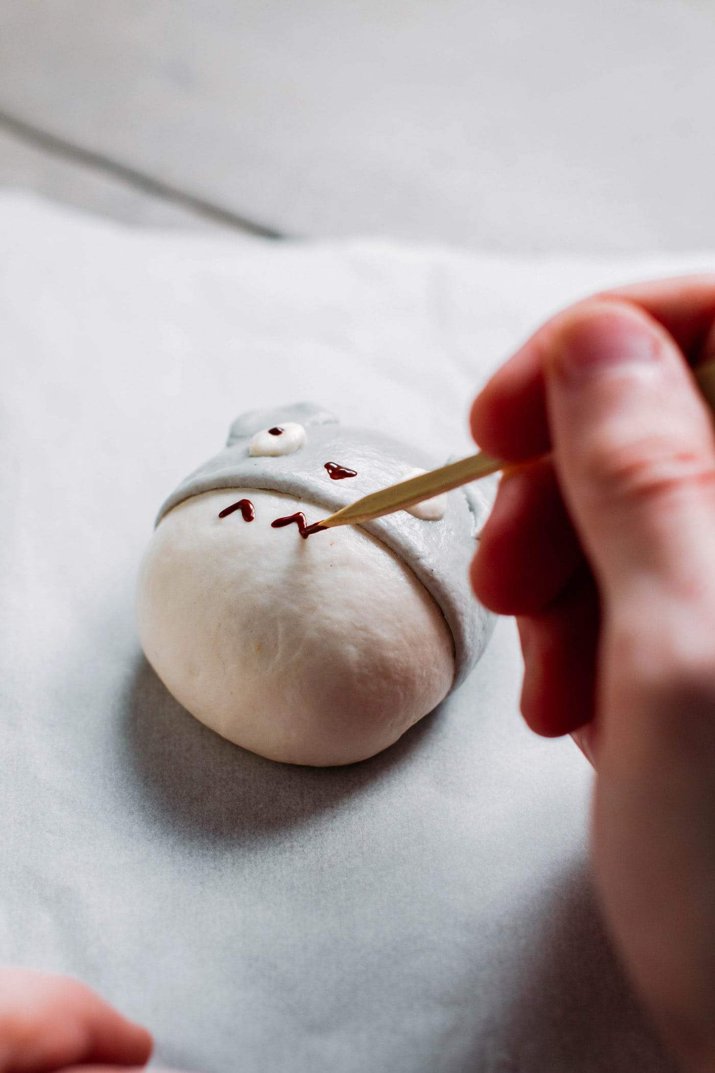 Totoro Steamed Buns (Chocolate Filled!)