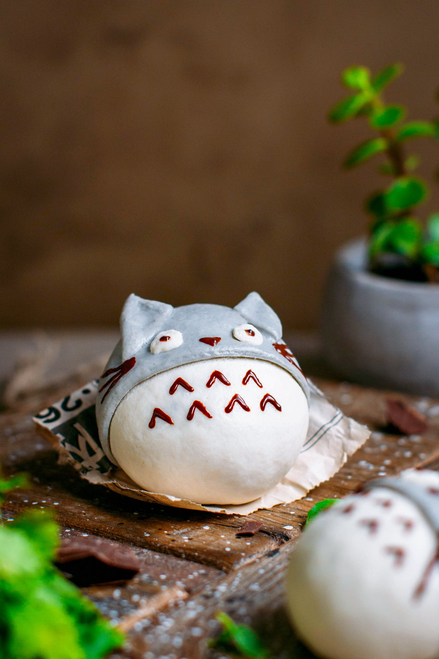 Totoro Steamed Buns (Chocolate Filled!)