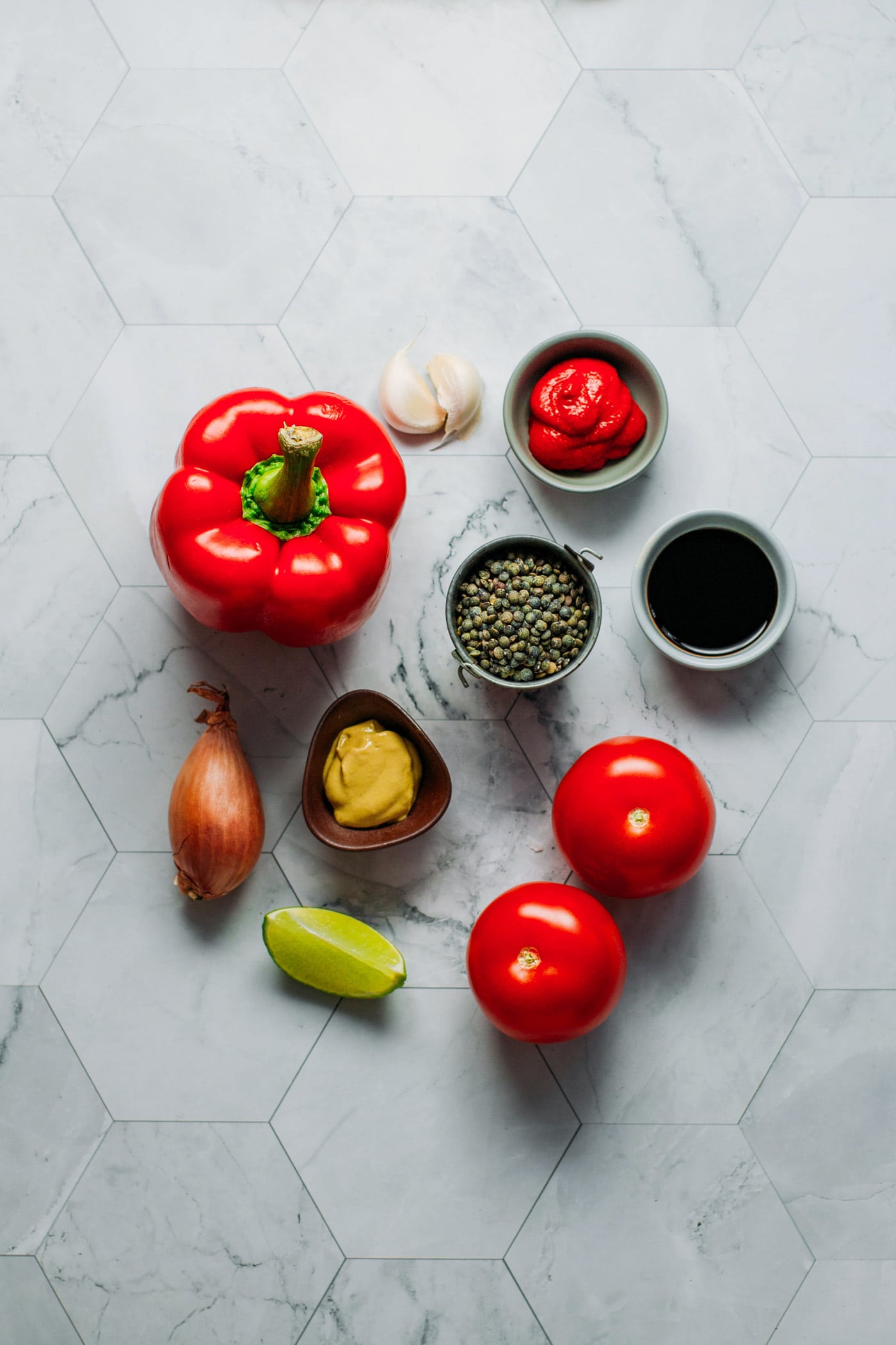 Green Lentil & Red Pepper Dip