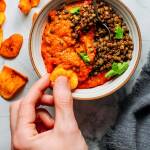 Green Lentil & Red Pepper Dip