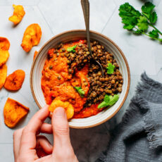 Green Lentil & Red Pepper Dip