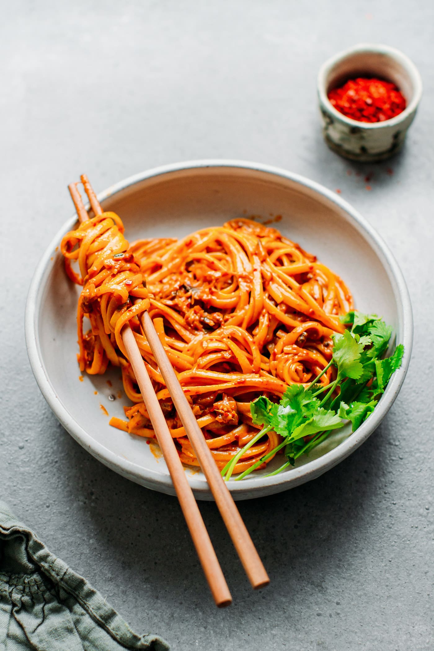 10-Minute Chili Almond Butter Noodles