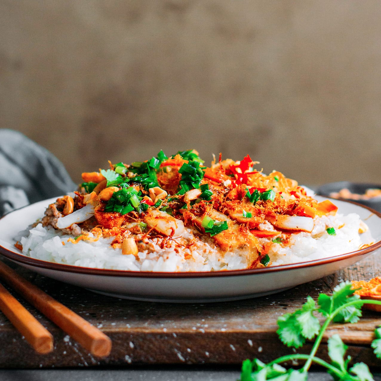 Vietnamese Savory Sticky Rice (Xôi Mặn)