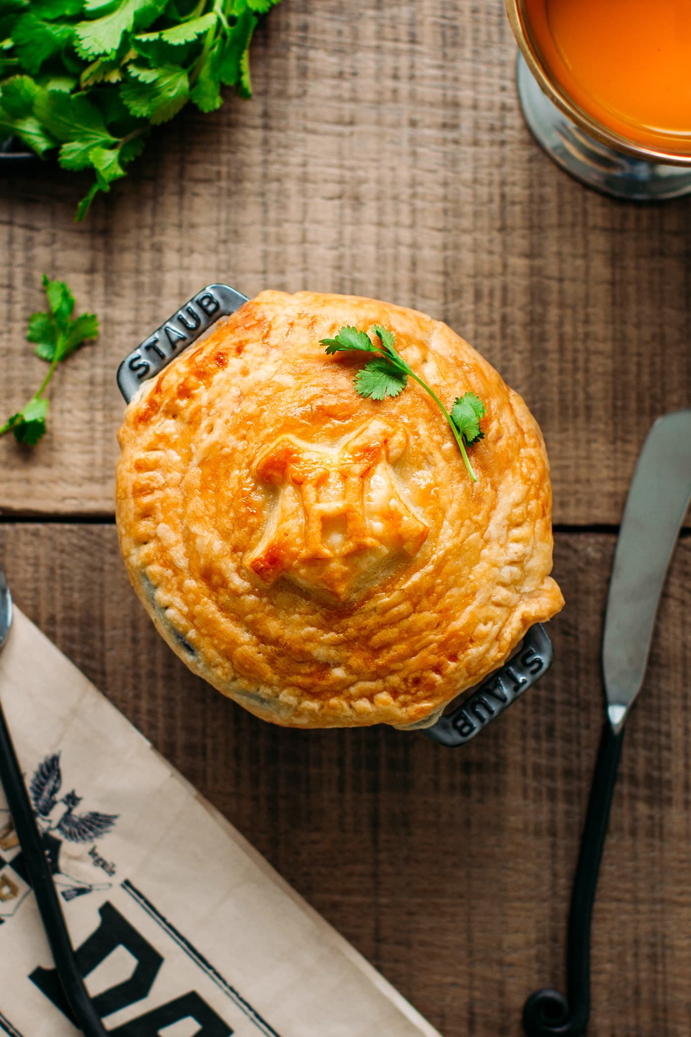 Hogwarts' Butter Mushrooms Pot Pie