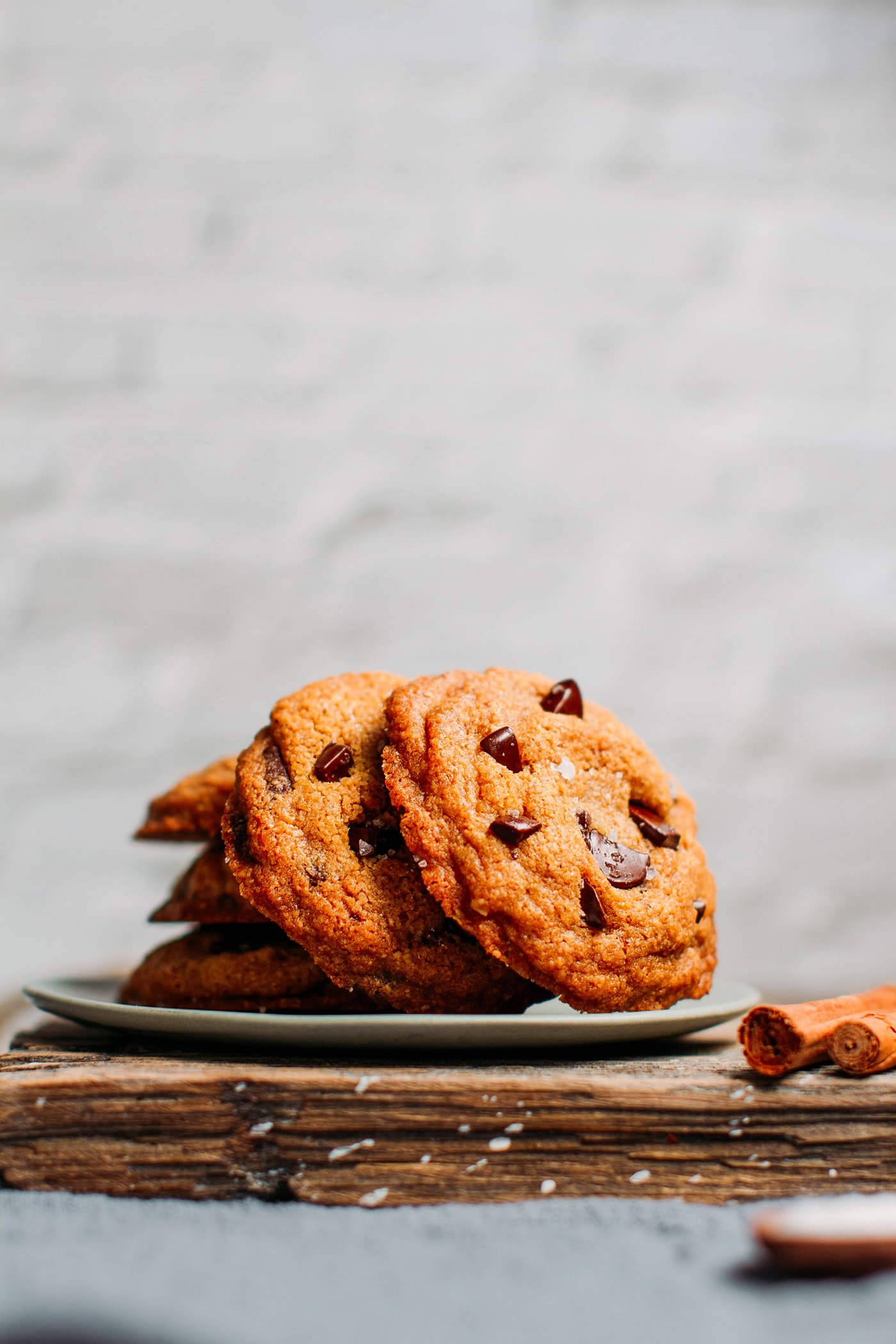 Vanilla Chocolate Chip Cookies (Vegan + GF)