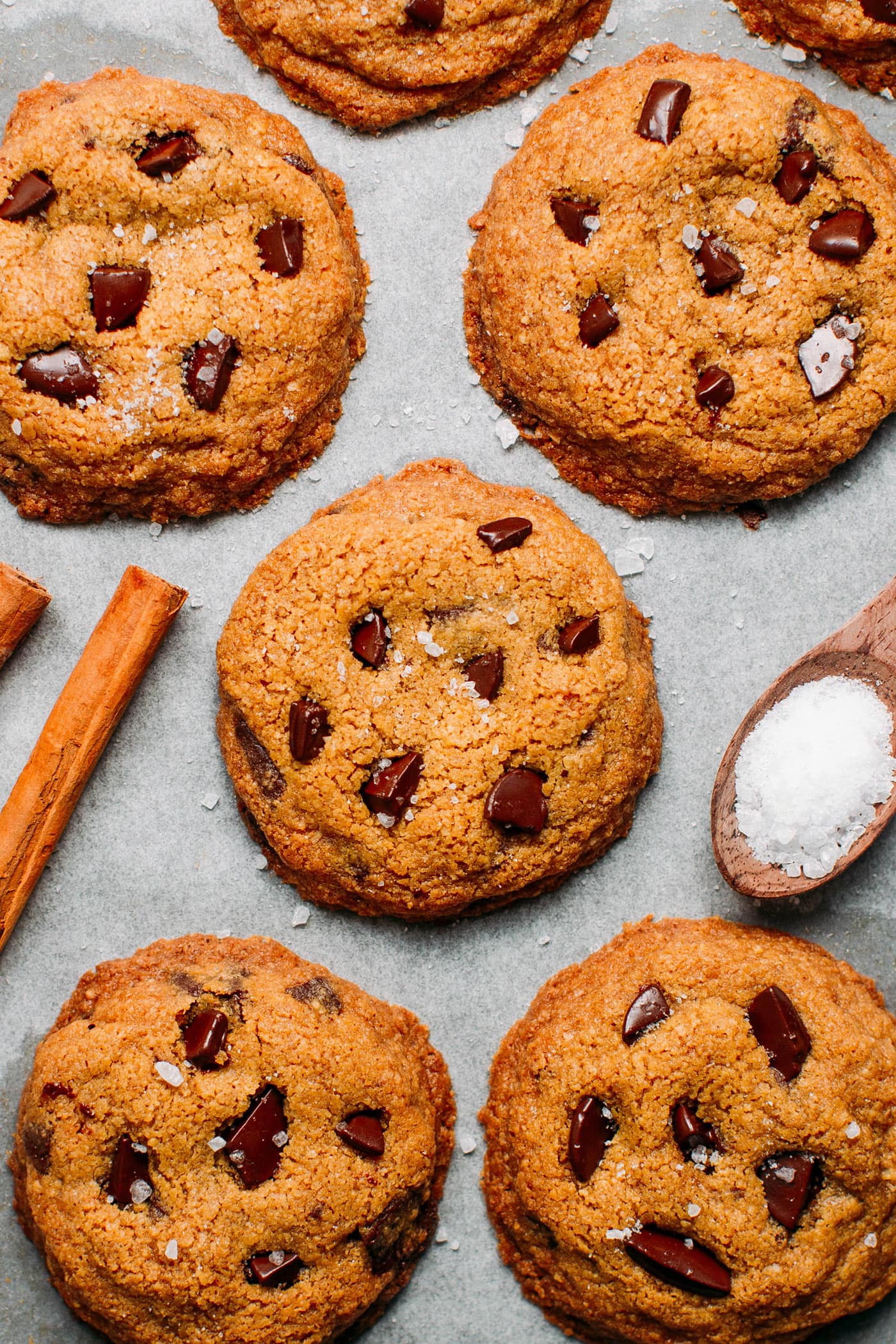 Vanilla Chocolate Chip Cookies (Vegan + GF)