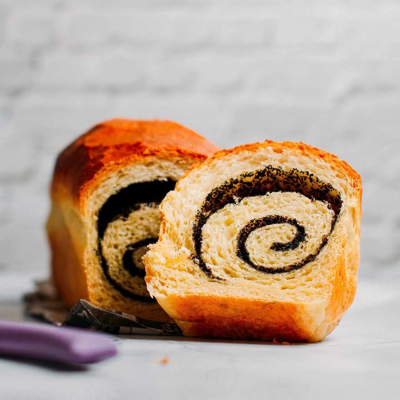 Black Sesame Swirl Brioche