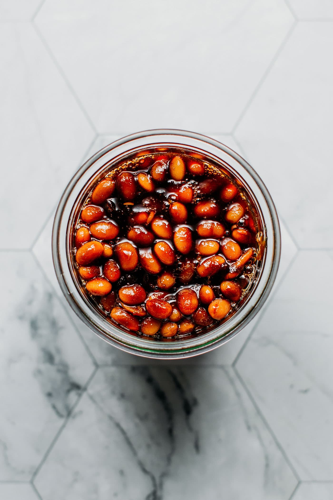 Vietnamese Soybean Sauce (Tương Hột) in a jar.