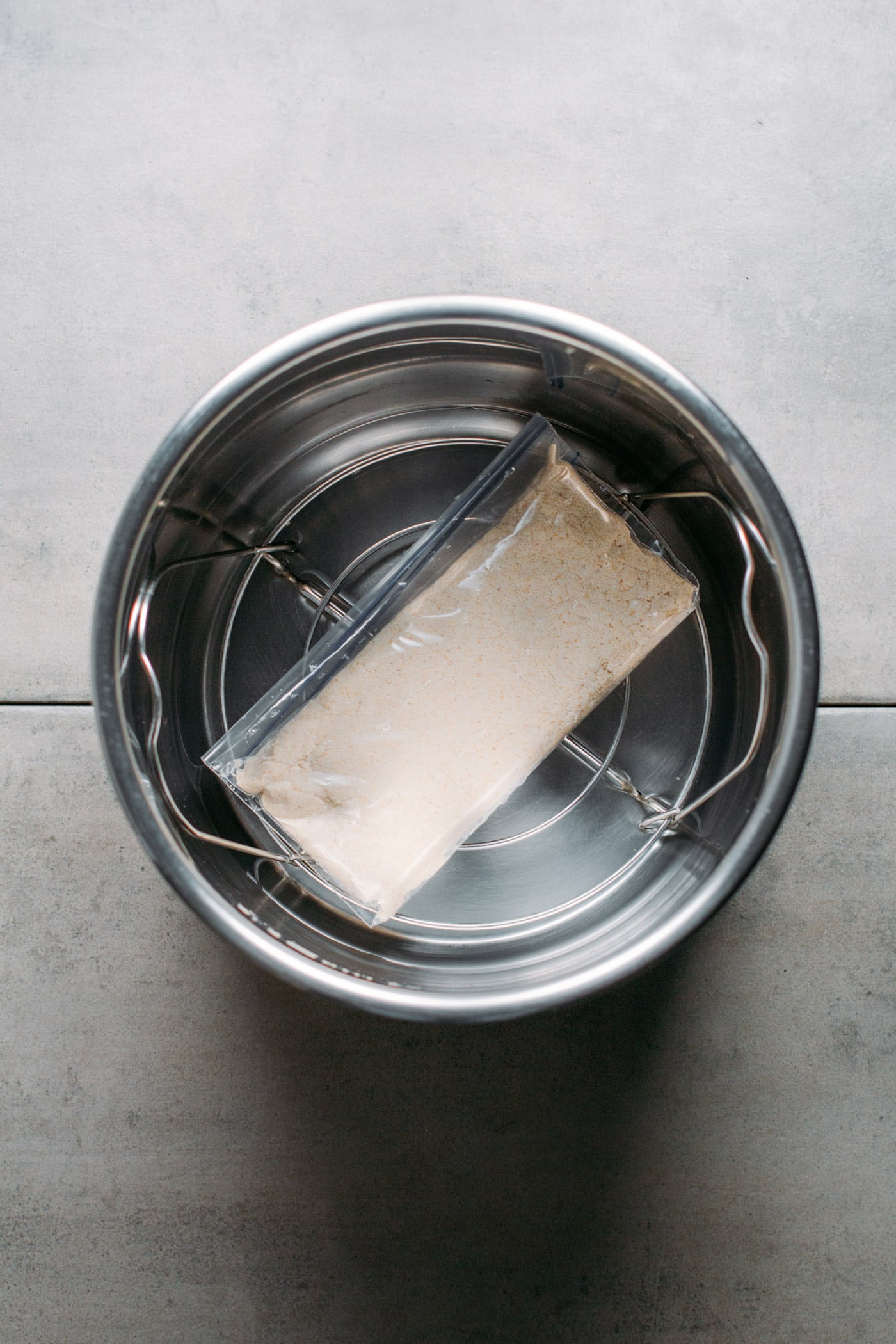 Okara tempeh in the Instant Pot.