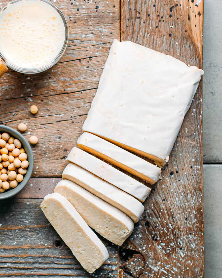 Okara Tempeh + Homemade Soy Milk