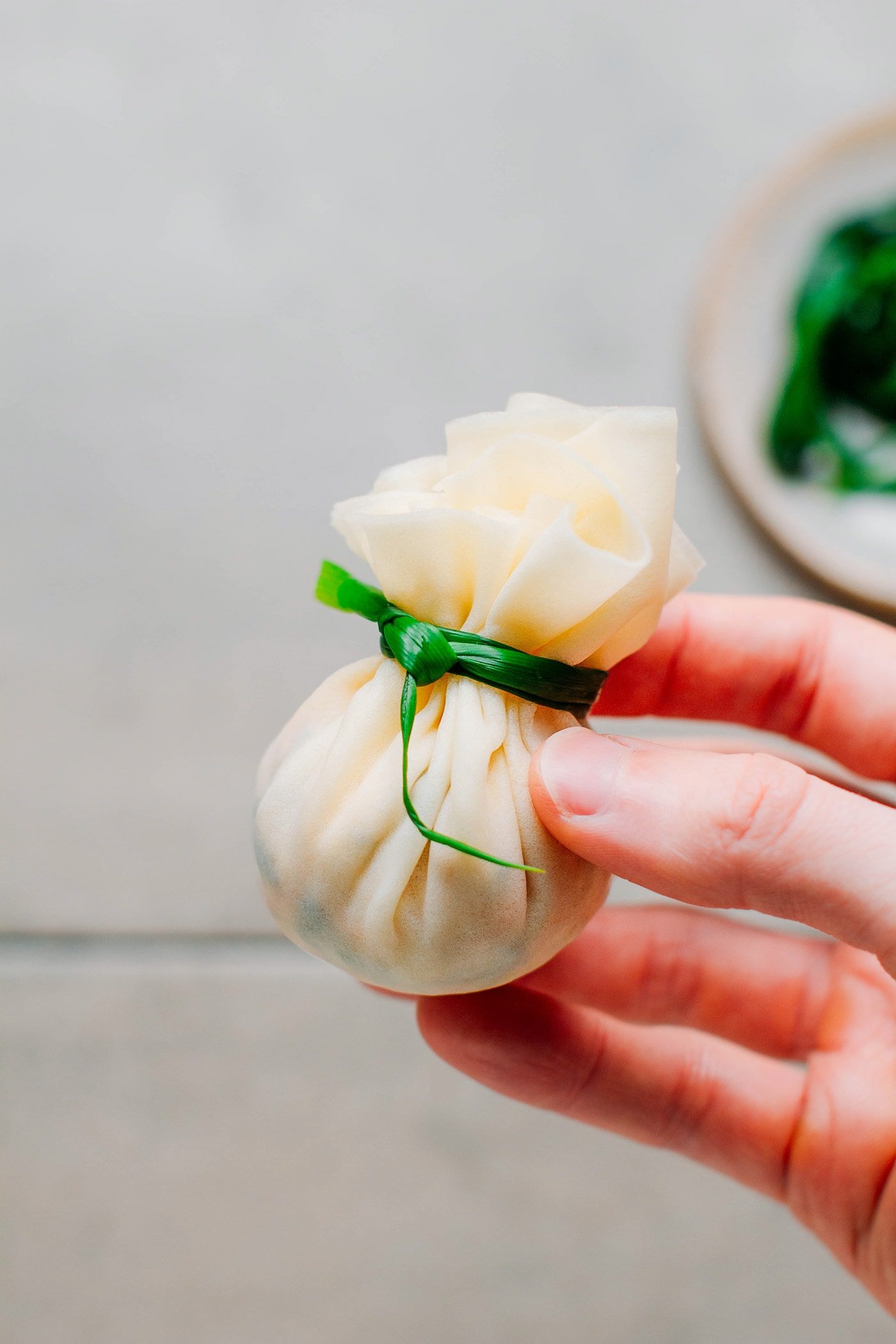 Tofu Wontons with Spicy Sour Sauce