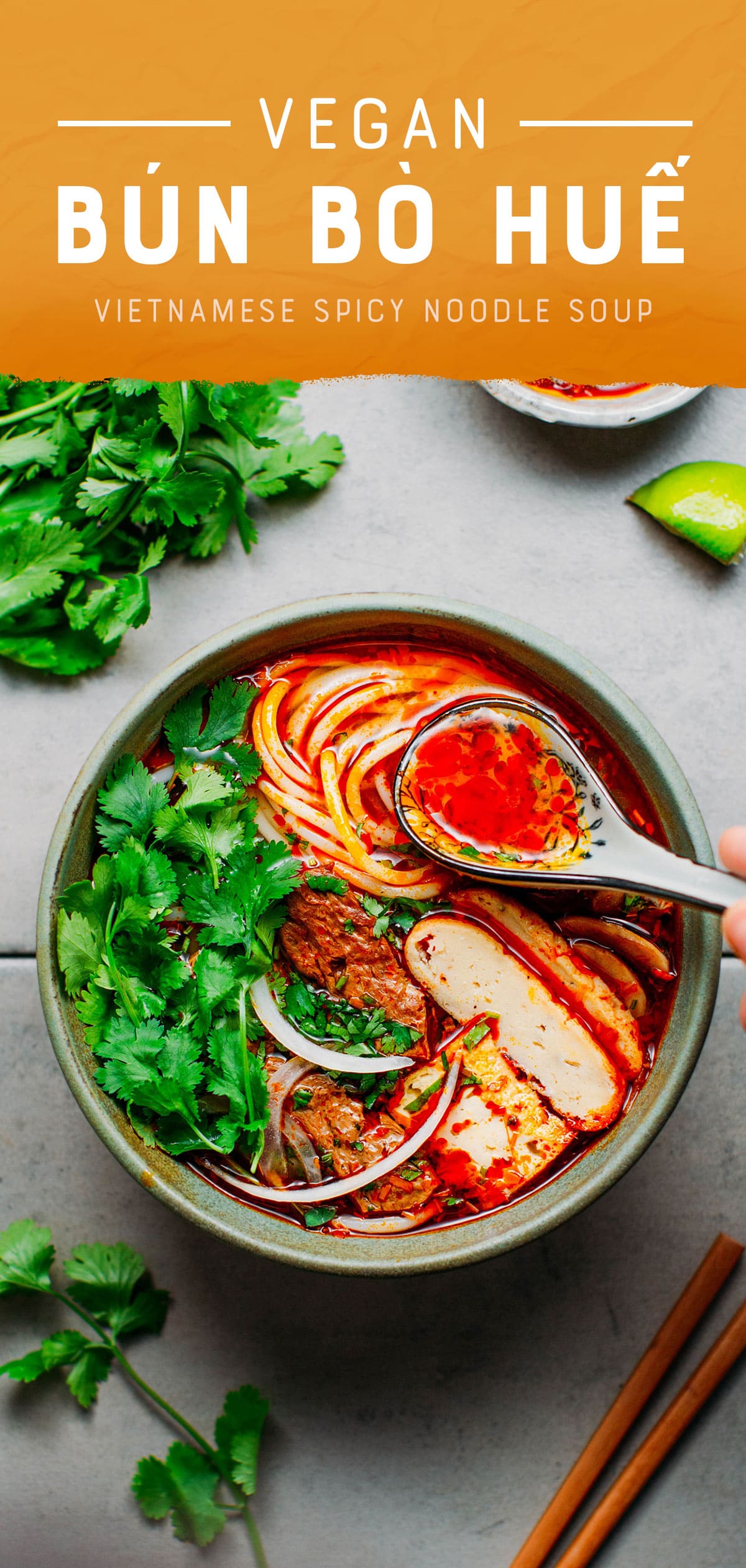 Vegan Bún Bò Huế Full of Plants