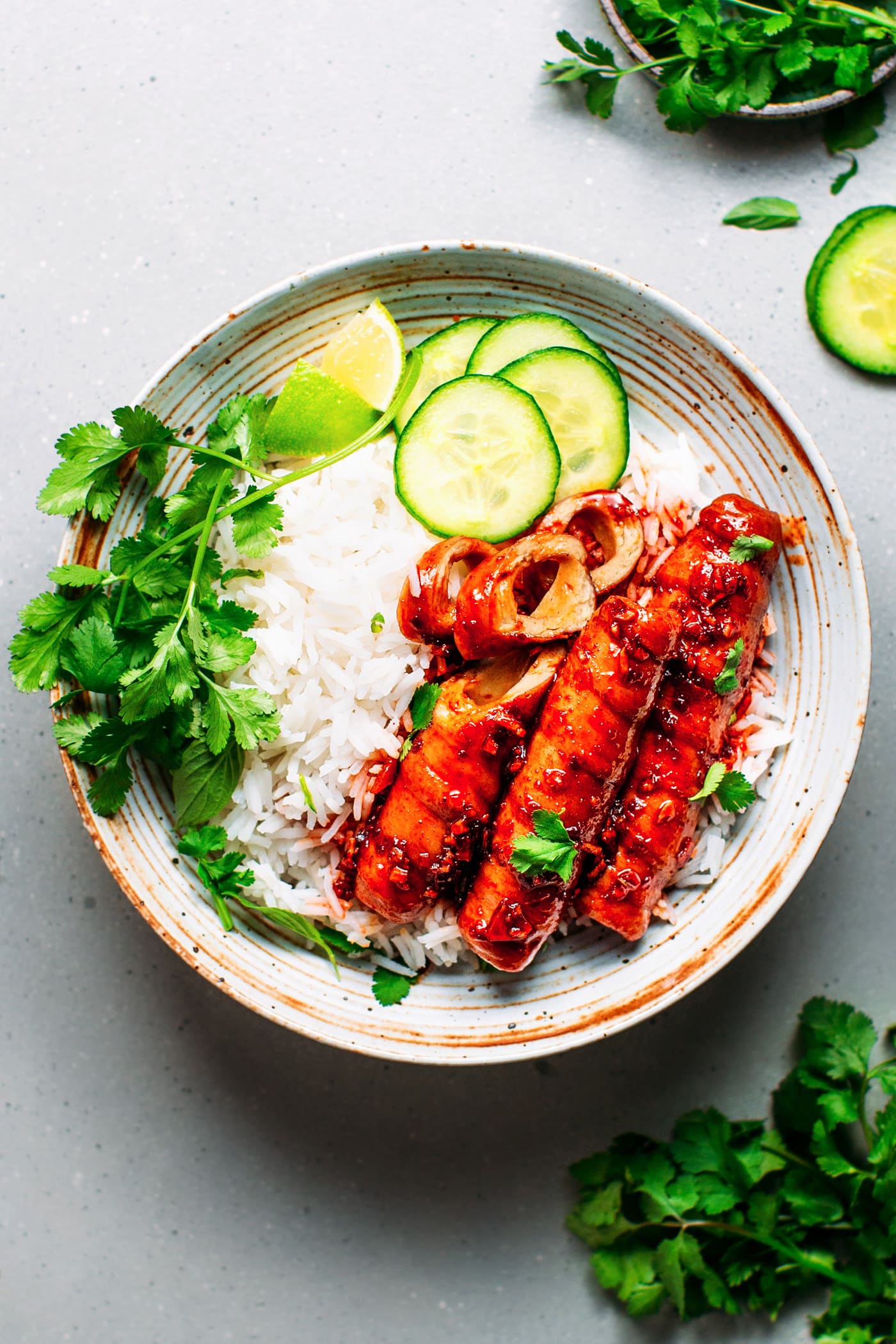 Char Siu Seitan Rolls