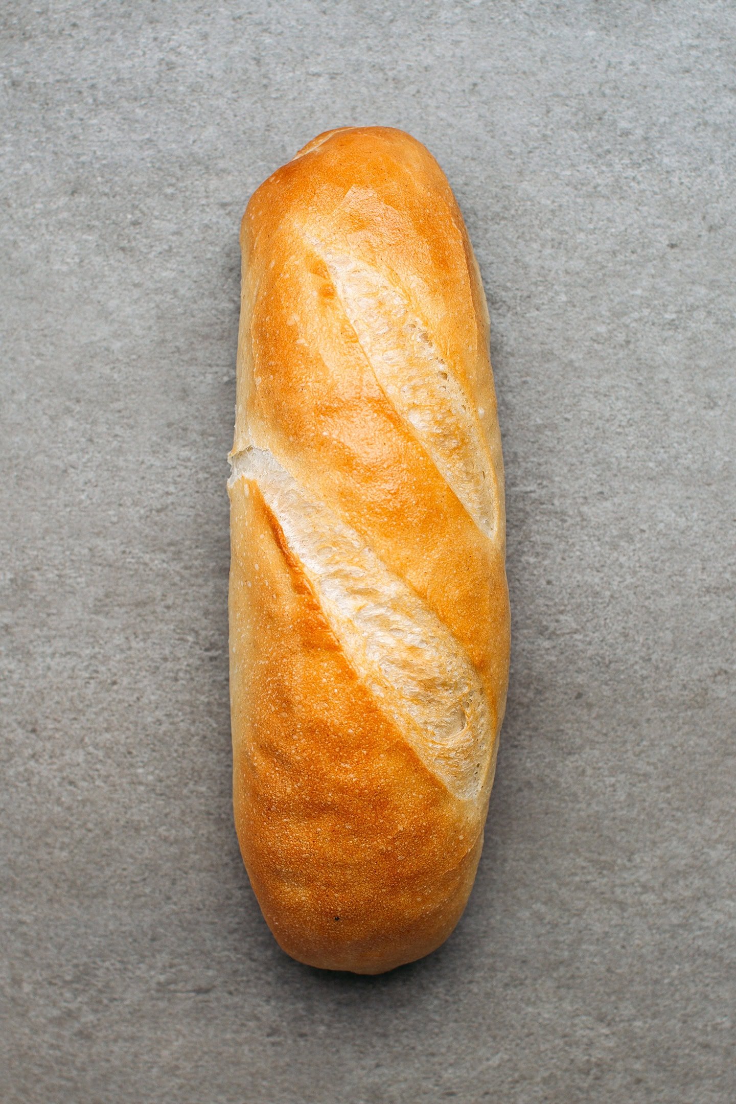 Banh mi baguette with bad scoring.