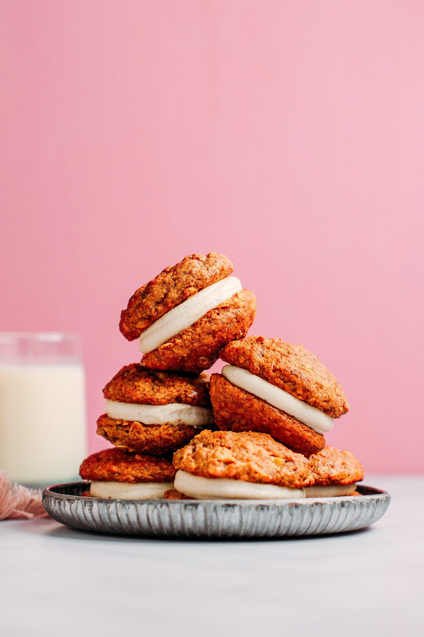 Vegan Banana Oatmeal Whoopie Pies