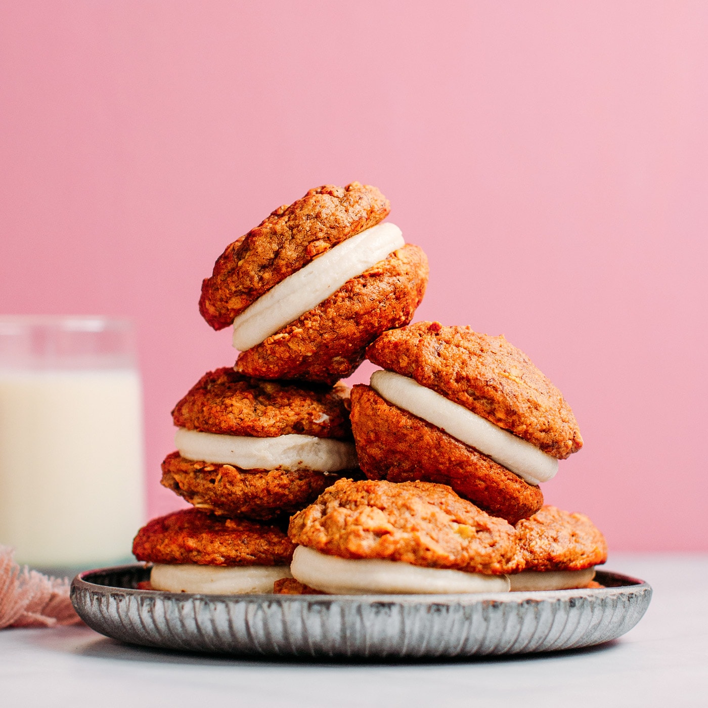 Vegan Banana Oatmeal Whoopie Pies