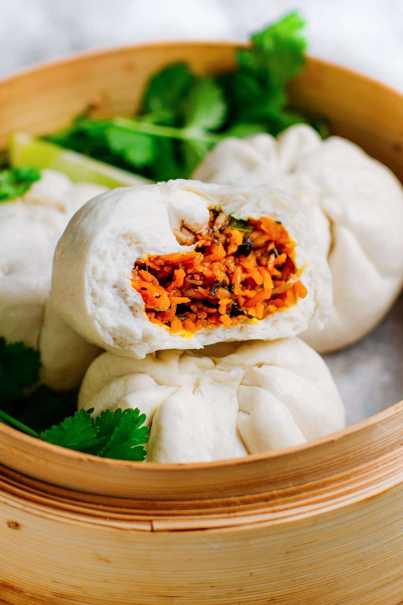 Sweet Potato Steamed Buns (Bao)