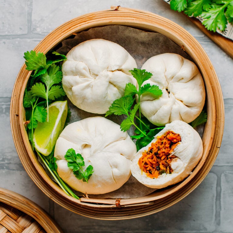 Sweet Potato Steamed Buns (Bao)