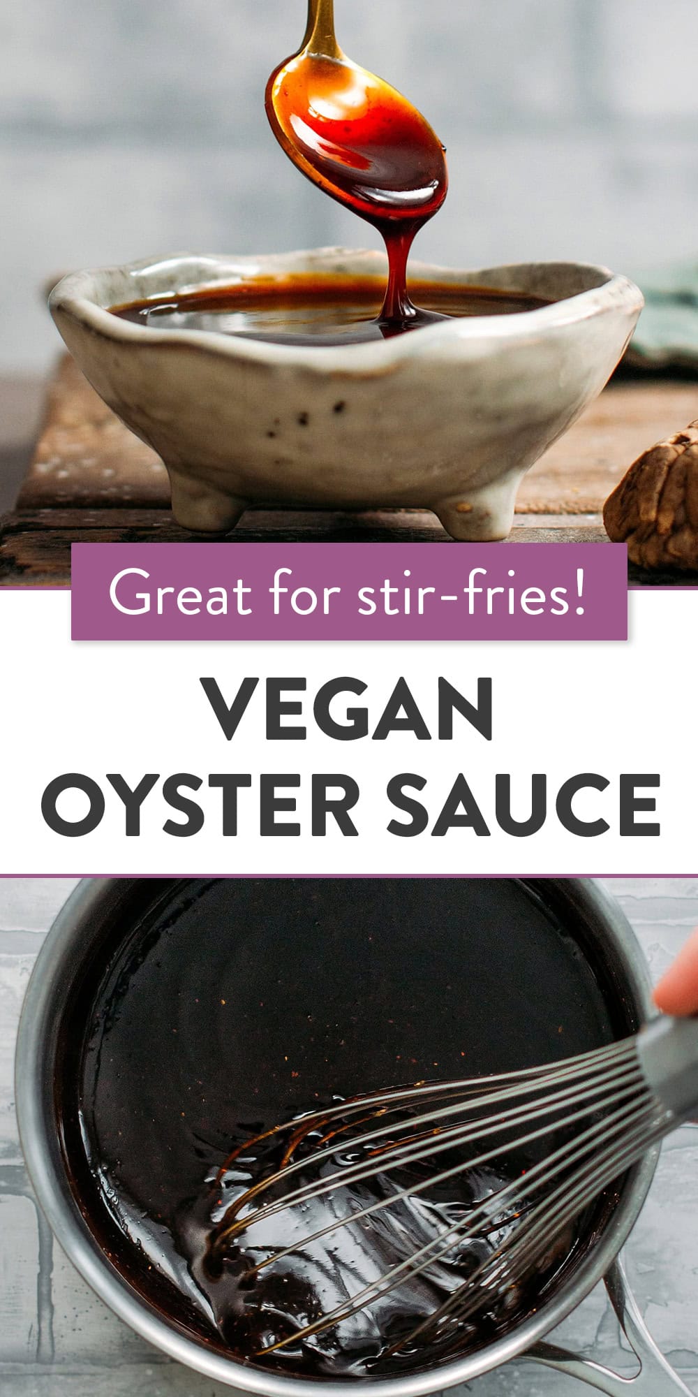 Make your own vegetarian stir-fry sauce! It's salty, sweet, packed with umami and so easy to make!