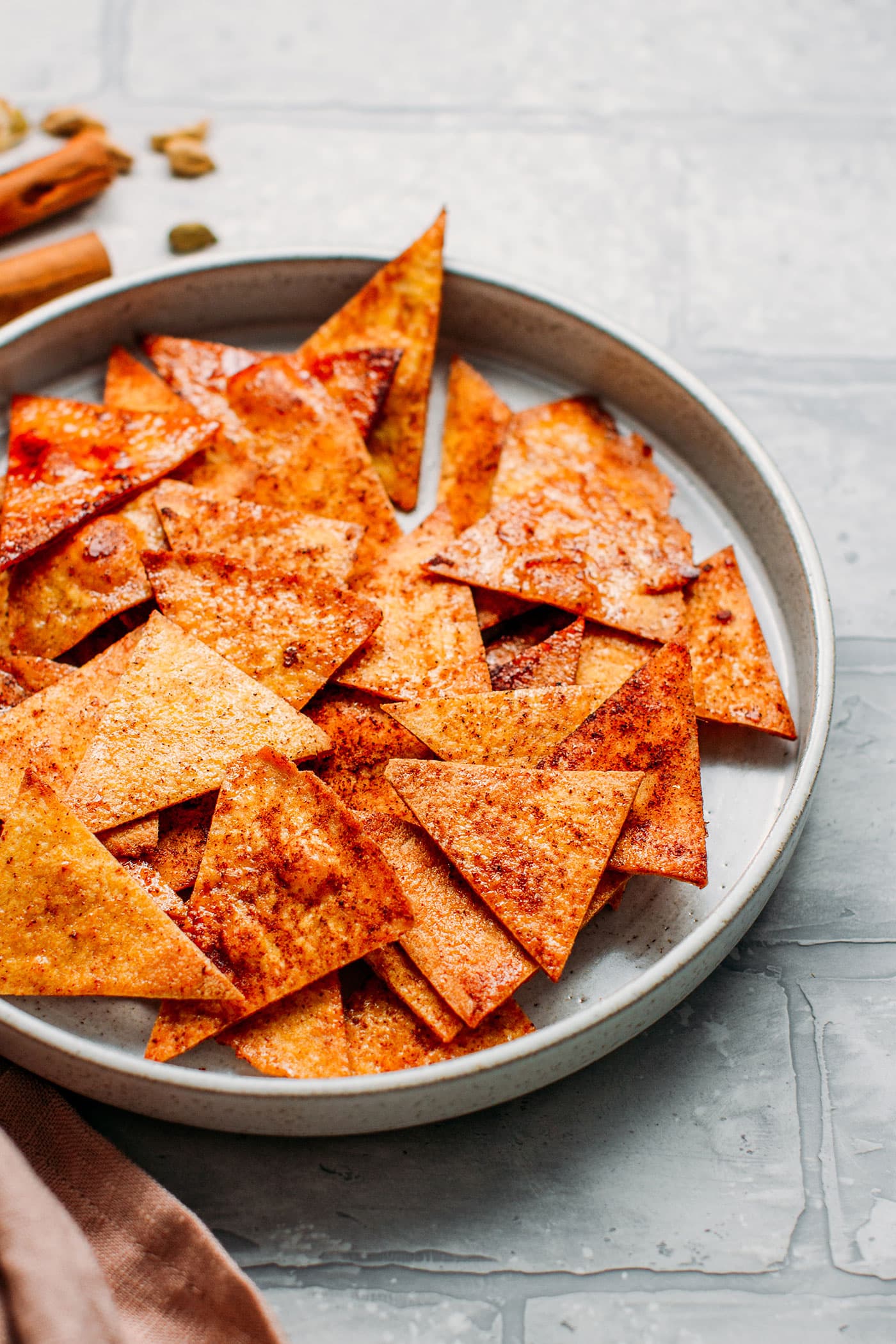 Chai Spiced Tortilla Chips