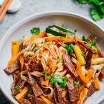 Char Siu Beef Noodles (Vegan)