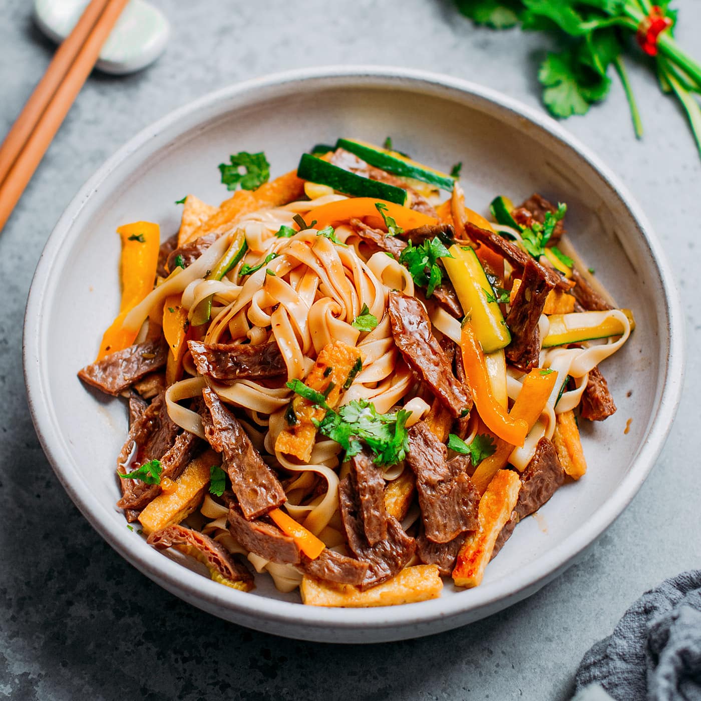 Char Siu Beef Noodles (Vegan) - Full of Plants