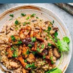 Miso Mushroom Buckwheat Risotto