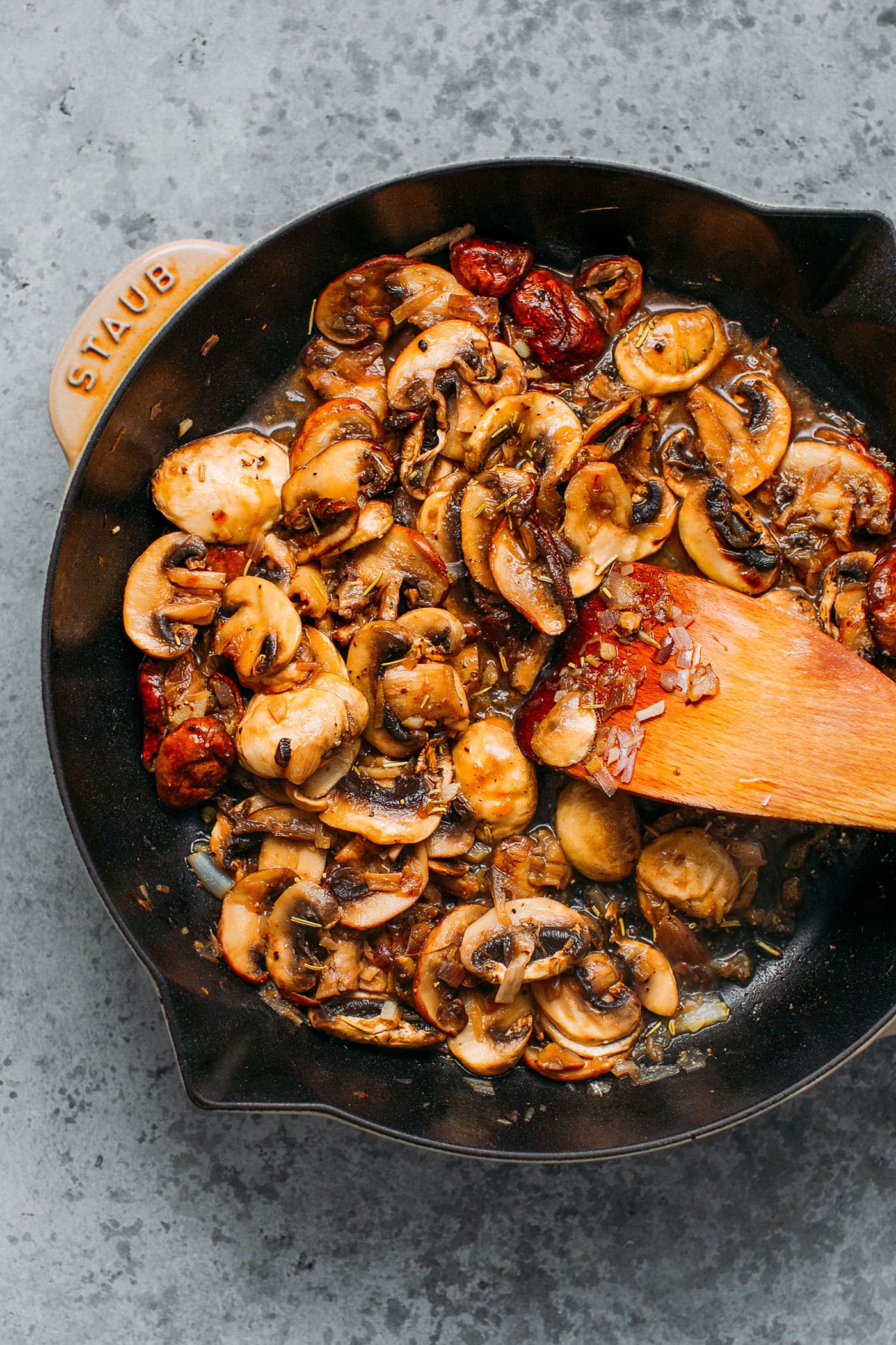 Buckwheat Crêpes with Hummus Mushrooms