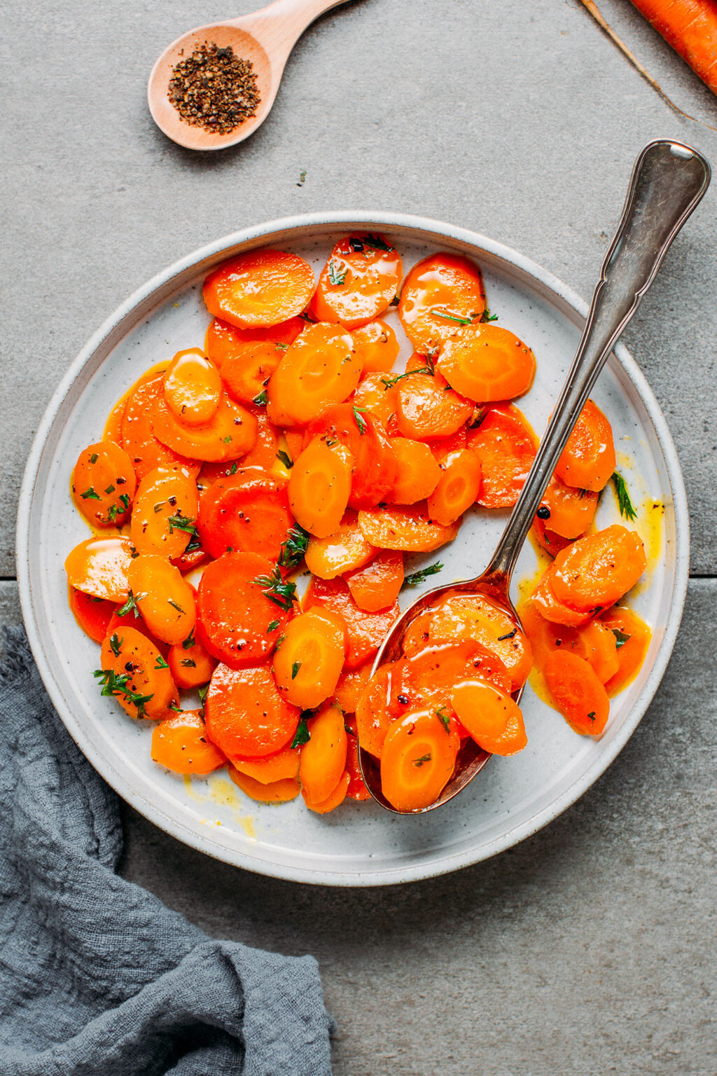 Easy Glazed Carrots (Carrots Vichy) Full of Plants