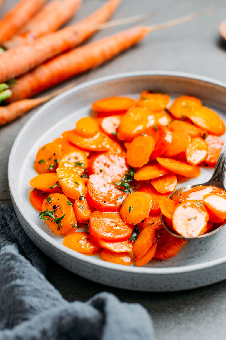 Easy Glazed Carrots (Carrots Vichy) - Full of Plants