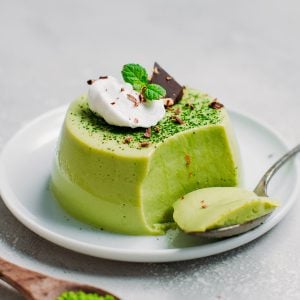 Vegan Matcha Panna Cotta