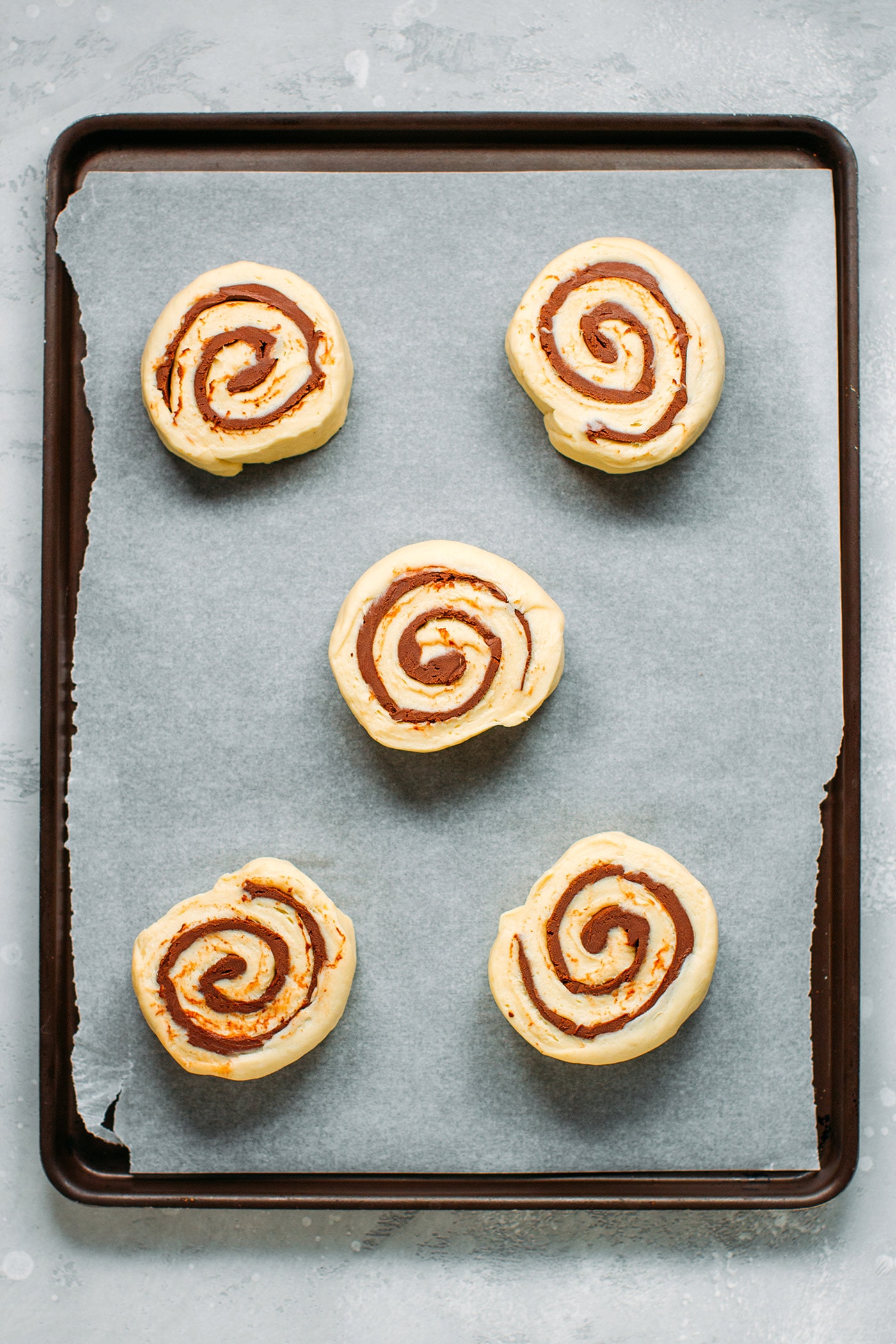 Vegan Chocolate Hazelnut Rolls