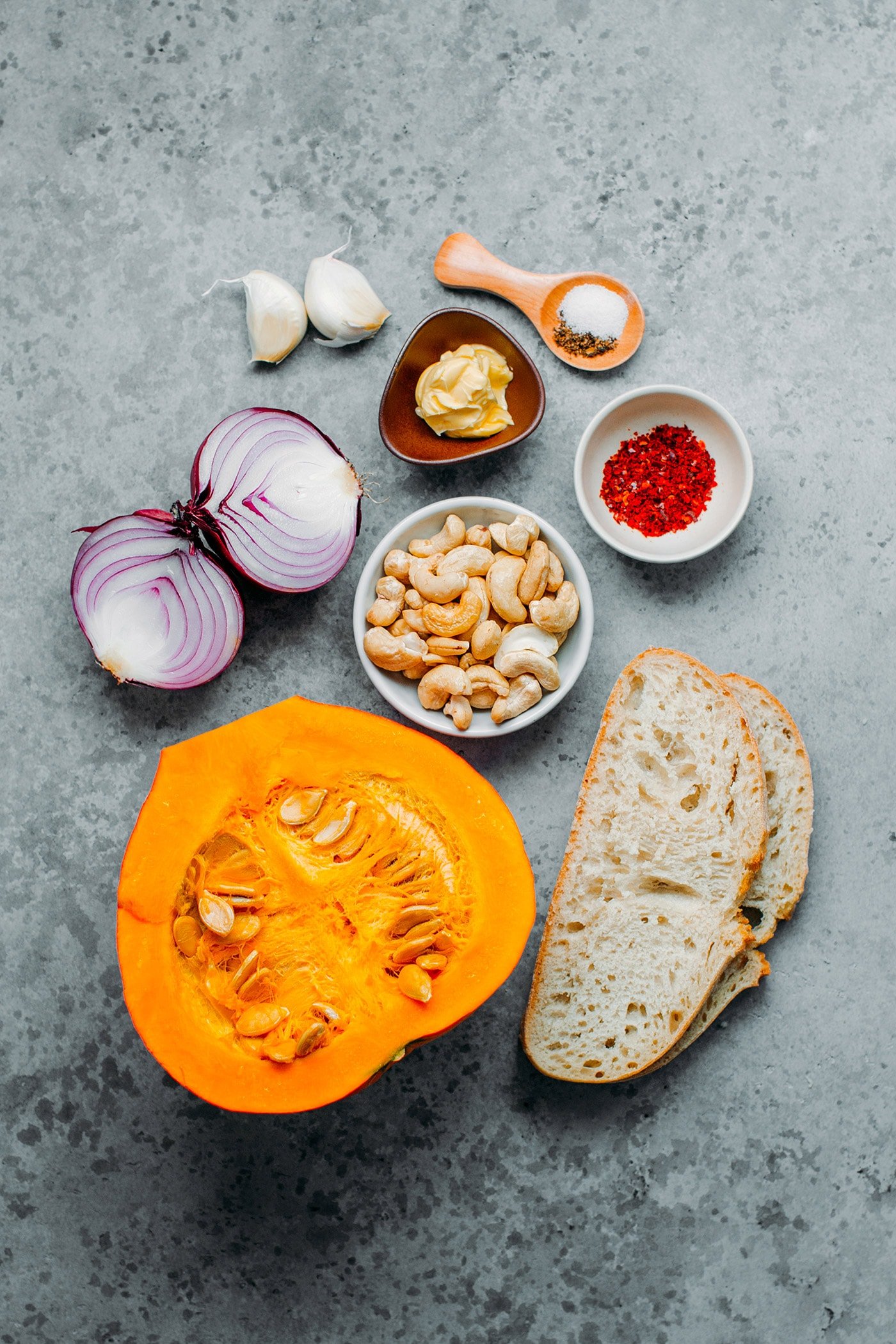 Easy Pumpkin Soup with Spicy Croutons