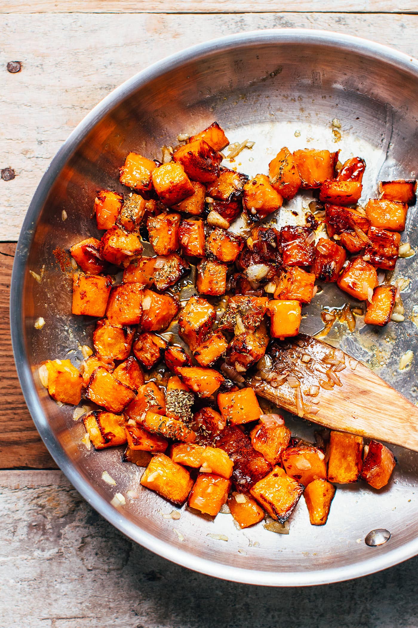 Spicy Glazed Butternut Squash