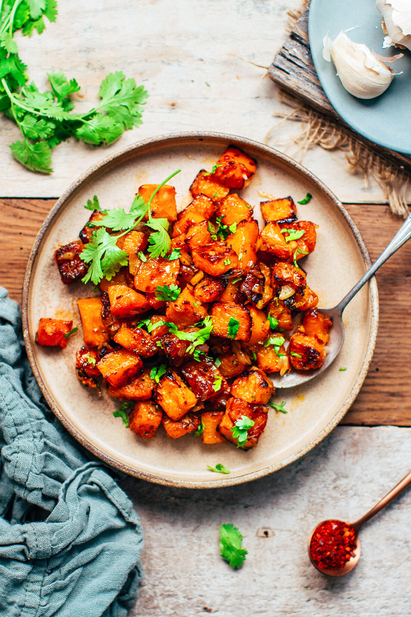 spicy-glazed-butternut-squash-full-of-plants